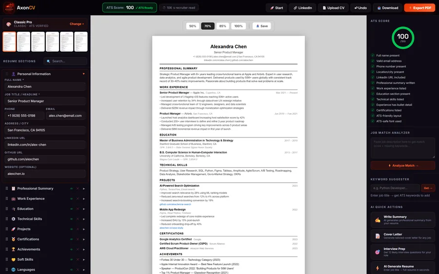 AxonCV screenshot