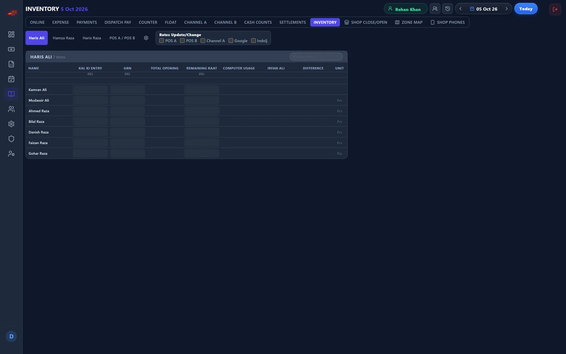 Axon Ledger — Inventory