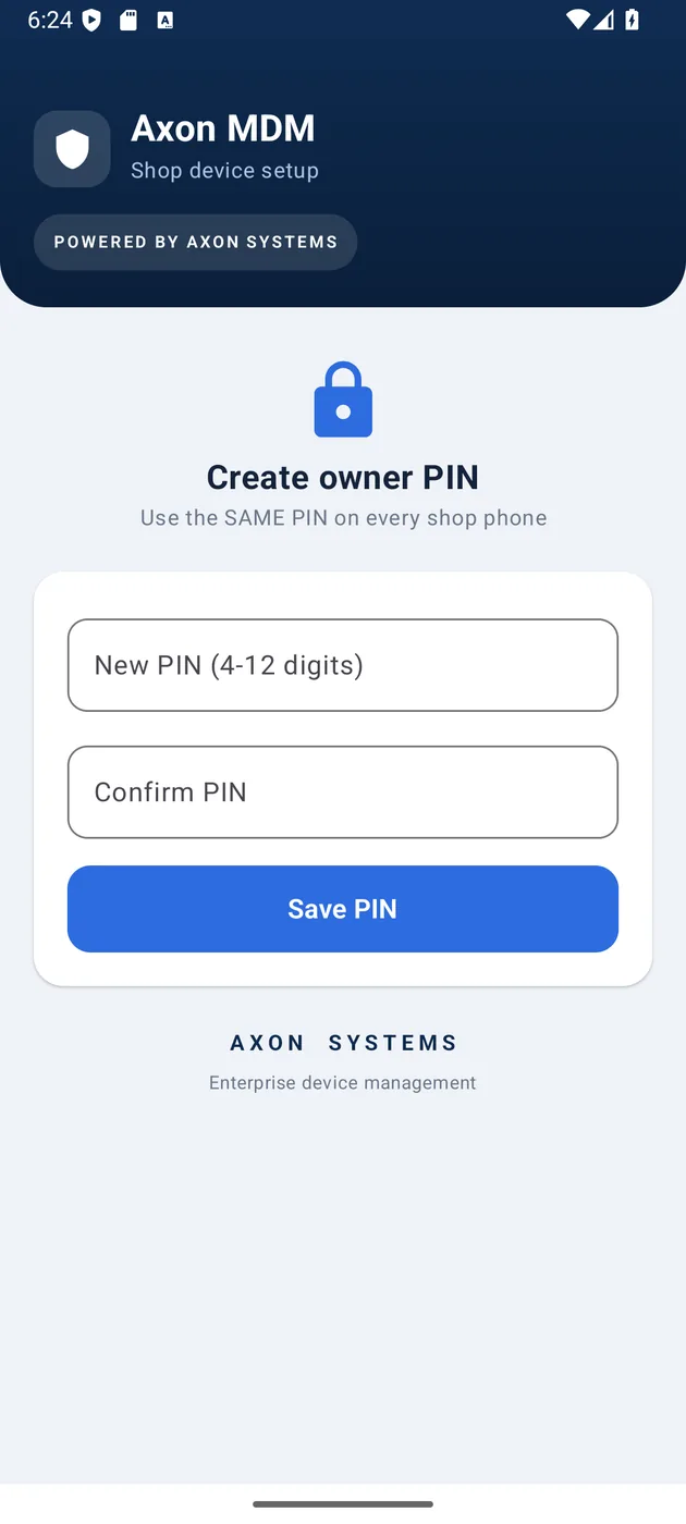 Axon MDM — Shop app